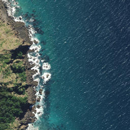 Satellite imagery of Bream Head, NZ