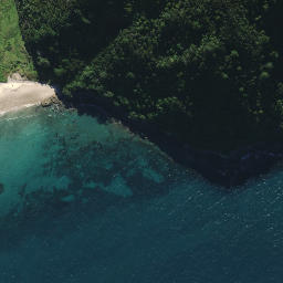 Satellite imagery of Busby Head, NZ