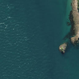 Satellite imagery of Busby Head, NZ