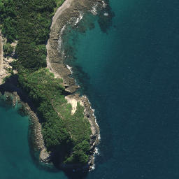 Satellite imagery of Busby Head, NZ