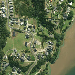 Satellite imagery of cairn, NZ