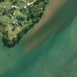 Satellite imagery of cairn, NZ