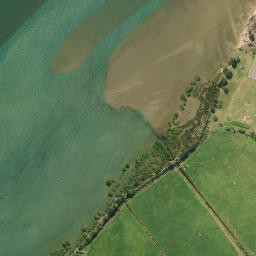 Satellite imagery of cairn, NZ