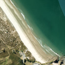 Satellite imagery of Eyres Point, NZ