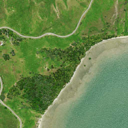 Satellite imagery of Te Whakarapa Point, NZ