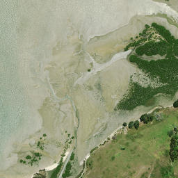 Satellite imagery of Te Hoanga Point, NZ