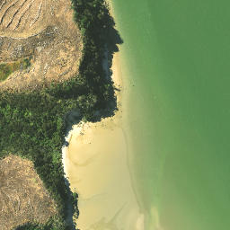 Satellite imagery of Te Waro Point, NZ
