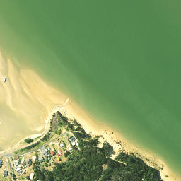 Satellite imagery of Te Waro Point, NZ