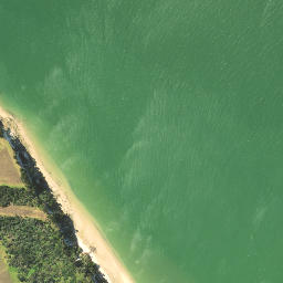 Satellite imagery of Ru Point, NZ