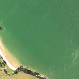 Satellite imagery of Ru Point, NZ