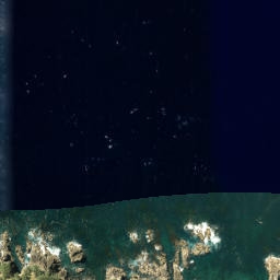 Satellite imagery of Cape Rodney, NZ