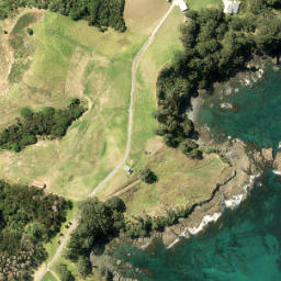 Satellite imagery of Cape Rodney, NZ