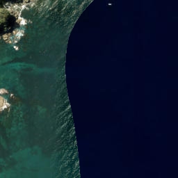 Satellite imagery of Cape Rodney, NZ