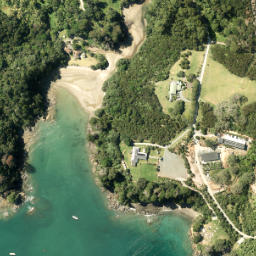 Satellite imagery of Cape Rodney, NZ