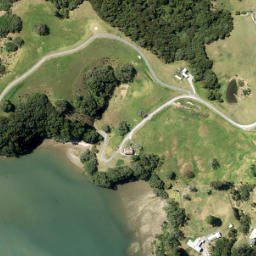 Satellite imagery of Te Taumutu Point, NZ