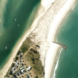 Satellite imagery of Te Taumutu Point, NZ