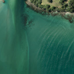 Satellite imagery of Te Taumutu Point, NZ