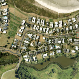 Satellite imagery of Te Kie Point, NZ