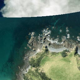 Satellite imagery of Bluebell Point, NZ