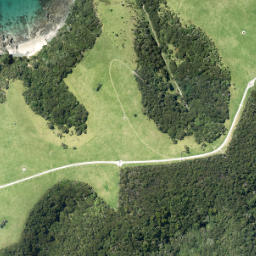 Satellite imagery of Bluebell Point, NZ