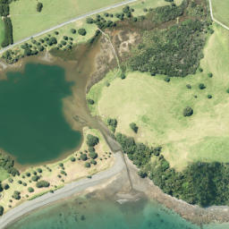 Satellite imagery of Scow Point, NZ