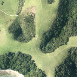 Satellite imagery of Scow Point, NZ