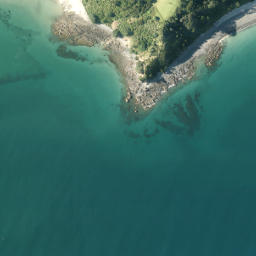 Satellite imagery of Scow Point, NZ