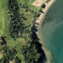Satellite imagery of Karangatuoro Point, NZ