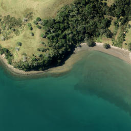 Satellite imagery of Karangatuoro Point, NZ