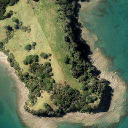 Satellite imagery of Karangatuoro Point, NZ