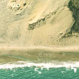 Satellite imagery of Kaipara Head, NZ