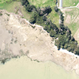Satellite imagery of Orongo Point, NZ