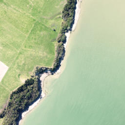 Satellite imagery of Orongo Point, NZ