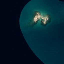 Satellite imagery of Martello Rock, NZ
