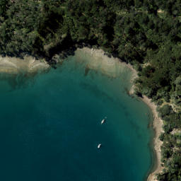 Satellite imagery of Percy Point, NZ