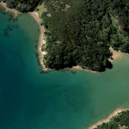 Satellite imagery of Percy Point, NZ
