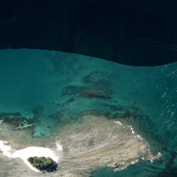 Satellite imagery of Elizabeth Point, NZ