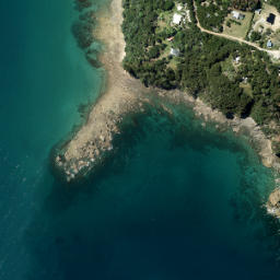 Satellite imagery of Elizabeth Point, NZ