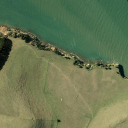 Satellite imagery of Te Kawau Point, NZ