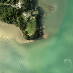 Satellite imagery of Oaua Point, NZ