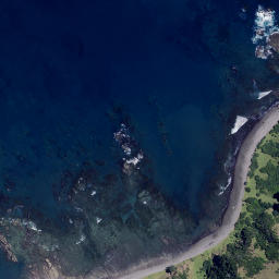 Satellite imagery of Sugar Loaf Rocks, NZ