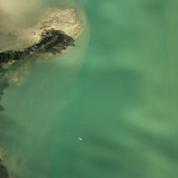 Satellite imagery of Oaua Point, NZ