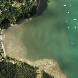 Satellite imagery of Opahi Point, NZ
