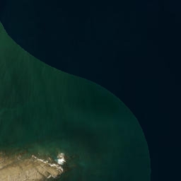 Satellite imagery of Waiwera Bluff, NZ