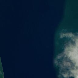 Satellite imagery of Waiwera Bluff, NZ