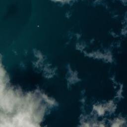 Satellite imagery of Waiwera Bluff, NZ