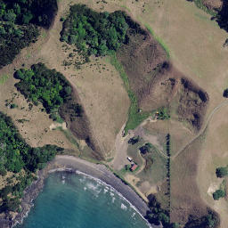 Satellite imagery of Turipeka Point, NZ