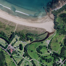 Satellite imagery of Kamakamakura Point, NZ