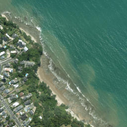 Satellite imagery of Tarihunga Point, NZ