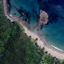 Satellite imagery of Pukenui Point, NZ